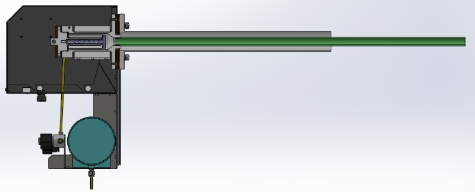 取樣單元 取樣探頭裝置是具有電加熱伴熱功能，能自行加熱并實(shí)施溫控的采樣裝置。該裝置適用于高溫、高粉塵濃度的SCR/SNCR裝置入口和出口樣氣的連續(xù)采集。